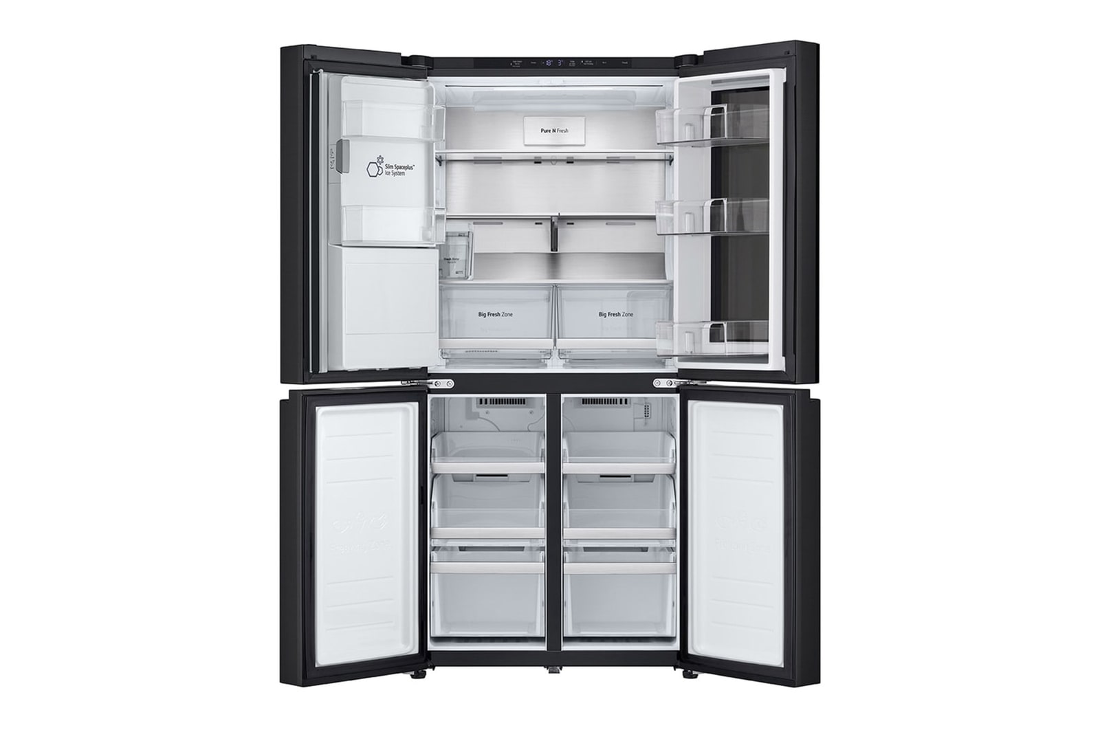 LG Multi-Door| 508 Liter Kapazität | 835 mm Breite | Wassertank | Essence Matte Black | GMG861EPAE, GMG861EPAE